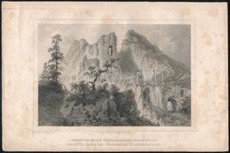 Cca 1850 Ludwig Rohbock (1820-1883): Csetátye Mare Vöröstoronynál Erdélyben, Acélmetszet, 12x16 Cm - Prints & Engravings