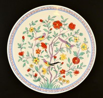 Herendi Oriental Garden Mintás Mélytányér, Kézzel Festett, Jelzett, Máz Alatti Hajszálrepedéssel, D: 26 Cm - Autres & Non Classés