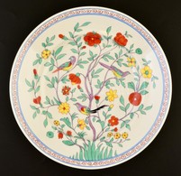 Herendi Oriental Garden Mintás Mélytányér, Kézzel Festett, Jelzett, Máz Alatti Hajszálrepedéssel, D: 26 Cm - Otros & Sin Clasificación