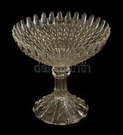 Talpas Kínálótál, Formába öntött, Hibátlan, Jelzés Nélkül, M: 20,5 Cm, D: 20,5 Cm - Glass & Crystal