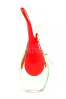 Anyagában Színezett üveg Váza, Kopásnyomokkal, M: 20 Cm - Vidrio & Cristal