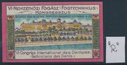 1912 VI. Nemzetközi Fogász, Fogtechnikus Kongresszus Levélzáró - Sin Clasificación