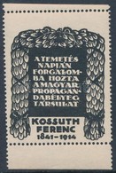 1914 Kossuth Ferenc Levélzáró, RR! - Non Classés