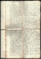 1828 Laki és Alistáli Laky Mihálynak Szabó Kazay Erzsébettől és Thaly Juliannától Született Gyermekeinek Szóló Végrendel - Non Classés