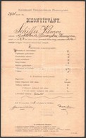 1903 Pozsony, Kereskedő Tanonciskola által Kiállított Bizonyítvány - Unclassified