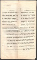 1917 Nyilatkozat Hiteles Másolata Okmánybélyeggel - Ohne Zuordnung