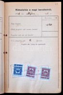 1922 Kaposvár, Adókönyv Viaszpecséttel és Illetékbélyegekkel - Ohne Zuordnung