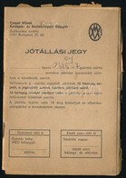 1985 Csepel Művek Szilaj Kerékpár Jótállási Jegy + Számla - Ohne Zuordnung