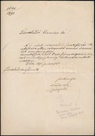 1891 Dulánszky Nándor Pécsi Püspök Kézzel írt, Aláírt Levele - Other & Unclassified