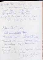 Cca 1964 Magyar Színészek és Színésznők (Mednyánszky Ági, Moór Mariann, Kristóf Tibor, Stb.) Aláírásai Az 'A Szabó-csalá - Autres & Non Classés