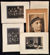 Nagyatádi Szabó István (1863-1924), Eskütt Lajos (1896-1957) és Társaik Fotókon, 4 Db, Valamint Eskütt Lajos Nyílt Level - Sonstige & Ohne Zuordnung