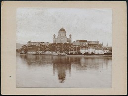 Cca 1895-1900 Esztergomi Látkép, Kartonra Ragasztott Fotó, 7,5×9 Cm - Altri & Non Classificati