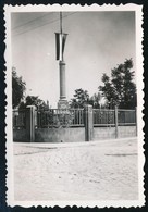 1938 Nagytétény, Országzászló, Hátoldalon Feliratozott Fotó, 9×6 Cm - Sonstige & Ohne Zuordnung