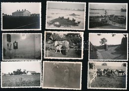 1934-1937 Nagytétényi Tájak és életképek, 14 Db Hátoldalon Feliratozott Fotó, 6×9 Cm - Altri & Non Classificati
