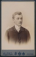 1904 Zágráb, Báró Lullich Iván, Keményhátú Fotó, 10,5×6,5 Cm - Sonstige & Ohne Zuordnung
