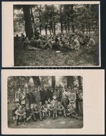 Cca 1930 Egyetemi óra A Természetben, 2 Db Fotólap, 9×14 Cm - Sonstige & Ohne Zuordnung