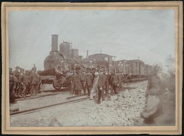 Cca 1900 A MÁV 606 Sz. Mozdonya. / Locomotive 19x14 Cm - Sonstige & Ohne Zuordnung