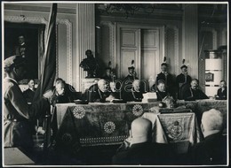1935 Rektori Konferencia, 4 Db Fotó, 9×14 és 17×23 Cm-es Méretben - Sonstige & Ohne Zuordnung