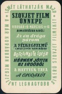 1959 Szovjet Film ünnepe Reklámos Kártyanaptár - Advertising