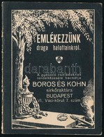 1915 Boros és Kohn Sírkőkészítő Cég Halottakra Emlékező Füzete Héber és Magyar Nyelven, Szép állapotban, 16p - Other & Unclassified