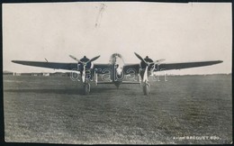 Cca 1938 Breguet Br.690 Típusú Harci Repülőgép, Körbevágott Fotólap, 8×13,5 Cm / The Breguet 690 Ground-attack Aircraft, - Autres & Non Classés