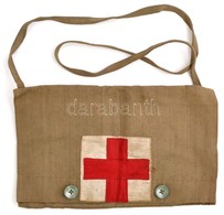 II. Világháborúban Használt Vöröskereszt Táska 29x18 Cm / World War Red Cross Bag - Otros & Sin Clasificación