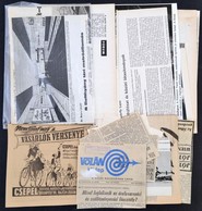 Cca 1910-1940 Közlekedéssel, Járművekkel Kapcsolatos Reklámok, Kivágások - Unclassified