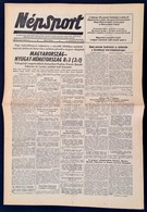 1954 A Népsport X. évf. 123. Száma: Magyarország-Nyugat-Németország (8:3) Mérkőzésről Tudósító Száma - Non Classificati