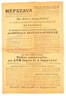 1956 A Népszava C. újság Október 26. Száma - Ohne Zuordnung