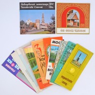 Cca 1970-1980 Térképek, Turisztikai Leírások Moszkváról és Más Orosz Vidékekről - Non Classificati