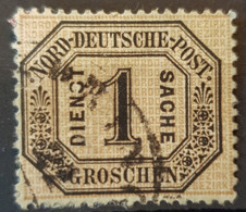 NORDDEUTSCHER POSTBEZIRK 1870 - Canceled - Mi 6 - 1g Dienstsache - Small Defect On Upper Left Edge! - Used