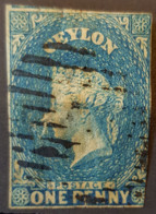 CEYLON 1857 - Canceled - Sc# 1 - 1p - Ceylon (...-1947)