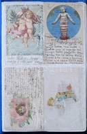 ** * 100 Db Régi Gyerek Motívumlap Albumban / 100 Pre-1945 Children Motive Postcards In An Album - Ohne Zuordnung