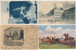 ** * 9 Db RÉGI Motívumlap: Ló / 9 Pre-1945 Motive Postcards: Horse - Non Classés