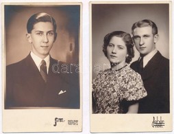 ** 7 Db RÉGI Családi Fotó Képeslap A Csepeli Fehér Foto Műterméből / 7 Pre-1945 Family Photo Postcards - Ohne Zuordnung