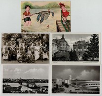 * 5 Db RÉGI Képeslap: Újvidék, Szabadka, Gyerek, Mizserfa / 5 Pre-1945 Postcards: Novi Sad, Subotica, Children, Mizserfa - Ohne Zuordnung