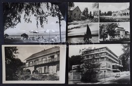 * 102 Db MODERN Magyar Fekete-fehér Városképes Lap / 102 MODERN Hungarian Black And White Town-view Postcards - Ohne Zuordnung