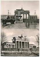 ** * 5 Db MODERN Képeslap 1961-ből, Brandenburgi Kapu építése Berlinben, A Fal Előtti Szögesdróttal / 5 Modern Postcards - Ohne Zuordnung