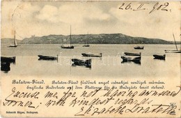 T2/T3 1902 Balatonfüred, A Fürdő Angol Csónakjai Vendégek Számára. Kiadja Schmidt Edgar (fl) - Ohne Zuordnung