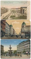 * Budapest - 6 Db Régi Városképes Lap / 6 Pre-1945 Town-view Postcards - Non Classés
