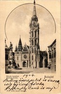 T3/T4 1903 Budapest I. Mátyás Templom, Szentháromság Szobor, Királyi Vár. Divald Károly 149. Sz. (EB) - Ohne Zuordnung