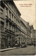 T2/T3 1911 Budapest V. Egyetem Utca, Hotel Erzsébet Királyné Szálloda és étterem, Svájci óra üzlet, Autóbusz (EK) - Ohne Zuordnung