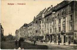 T2/T3 1911 Budapest XI. Fehérvári út, Húscsarnok, üzletek, Villamos (felületi Sérülés / Surface Damage) - Sin Clasificación