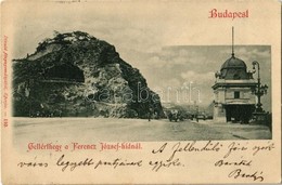 T2 1899 Budapest XI. Gellérthegy A Ferenc József Hídnál. Divald Fénynyomdájából 110. - Ohne Zuordnung