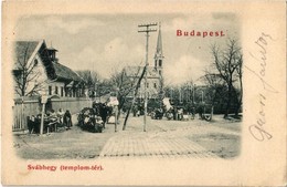 * T2/T3 1899 Budapest XII.  Svábhegy, Templom Tér, Piaci árusok (EK) - Sin Clasificación