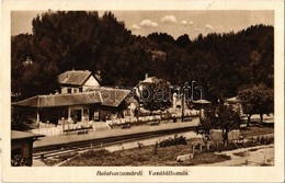 T2/T3 1937 Zamárdi, Vasútállomás (gyűrődés / Crease) - Ohne Zuordnung