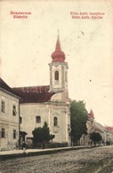 T3/T4 1907 Beszterce, Bistritz, Bistrita; Római Katolikus Templom. Kiadja Botschar / Catholic Church (r) - Unclassified