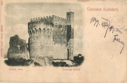 T4 1899 Erdőd, Károlyierdőd, Ardud; Vár, Schön Adolf Kiadása / Castle Ruins (ázott / Wet Damage) - Ohne Zuordnung