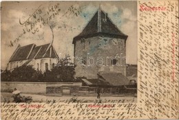 T2/T3 1901 Kolozsvár, Cluj; Református Templom, Bethlen Bástya (Szabók Bástyája). Titkosírással írt Lap. Kováts P. Fiai  - Ohne Zuordnung
