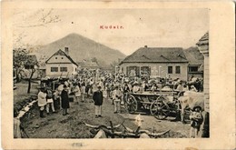 T2/T3 1907 Kudzsir, Kudsir, Cugir;  Piac Tér, árusok ökrös Szekerekkel. Adler Fényirda / Market Vendors With Ox Carts (E - Ohne Zuordnung